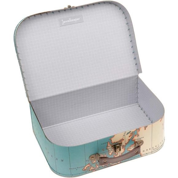 Jewelkeeper Paperboard Suitcases, Set of 3 â Vintage Decorative Storage Box - Picture 2 of 12